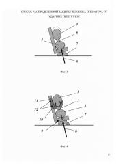 Способ распределенной защиты человека-оператора от ударных перегрузок (патент 2620703)