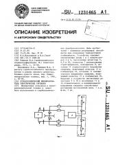 Стробоскопический преобразователь электрических сигналов (патент 1231465)