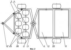 Комбинированный агрегат для подготовки оснований под автозимники на болотах (патент 2373322)