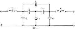 Полосовой пьезоэлектрический фильтр (патент 2444839)