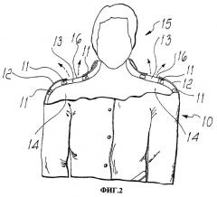 Вентилируемый предмет одежды (патент 2254792)