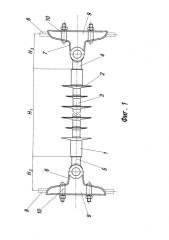 Междуфазная дистанционная распорка воздушных линий электропередачи напряжением 35-1150 кв (патент 2577034)