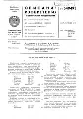 Сплав на основе никеля (патент 549493)