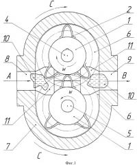 Шестеренная гидромашина (патент 2499911)
