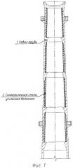 Способ усиления и ремонта железобетонной дымовой трубы (патент 2443838)