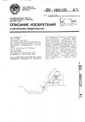 Устройство для очистки облицованных каналов от насосов (патент 1631123)