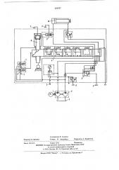 Гидросхема силового узла металлорежущего станка (патент 624767)