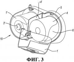 Устройство для выдачи рулонной бумаги, содержащее основание и, по меньшей мере, один первый футляр и один второй футляр, установленные на основании устройства для выдачи (патент 2560392)