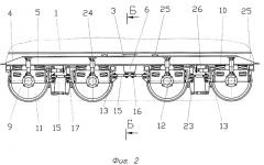 Восьмиосное железнодорожное транспортное средство (патент 2291078)