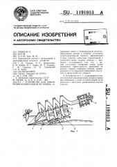 Устройство для извлечения корнеплодов из почвы (патент 1191013)