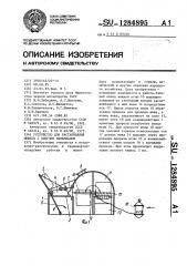 Устройство для растаривания мешков с сыпучим материалом (патент 1284895)