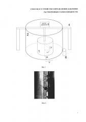 Способ и устройство определения давления растворенных газов в жидкости (патент 2653577)