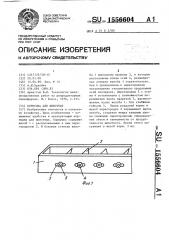 Кормушка для животных (патент 1556604)