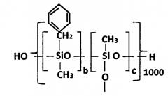 Полиметилбензилсилоксаны и способ их получения (патент 2565674)