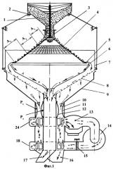 Сепаратор пневморешетный радиальный (патент 2370328)