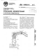Устройство для укладки в тару плодов, преимущественно бахчевых культур (патент 1495214)