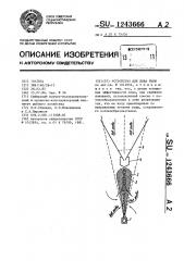 Устройство для лова рыбы (патент 1243666)