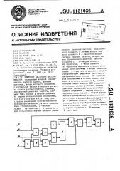 Цифровой частотный дискриминатор (патент 1131036)