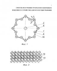 Способ получения трубчатого плетеного изделия и устройство для его осуществления (патент 2610394)