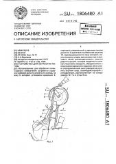 Устройство для обработки почвы (патент 1806480)