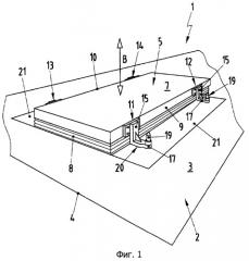 Устройство с подвижной плитой (патент 2435695)