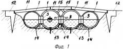 Способ строительства мостов и конструкция моста для его осуществления (патент 2299287)
