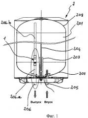 Термостатический смеситель для емкостного водонагревателя, способ установки термостатического смесителя и емкостный водонагреватель, снабженный термостатическим смесителем (патент 2464620)