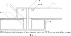 Волноводное окно ввода и/или вывода энергии свч (патент 2573662)