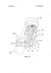 Сиденье и прогулочная или легкая детская коляска с таким сиденьем (патент 2640333)