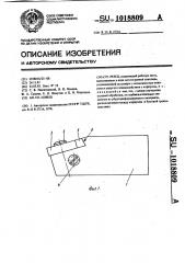Резец (патент 1018809)