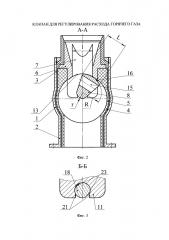 Клапан для регулирования расхода горячего газа (патент 2663442)