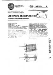 Униполярный магнитоэлектрический измерительный механизм (патент 1095074)