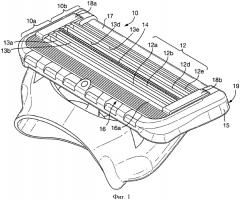Бритвенный картридж с контактирующим с кожей элементом (патент 2572114)