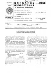 Противопригарное покрытие для литейных форм и стержней (патент 495138)