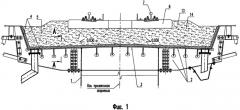 Устройство верхнего строения пути на мостах с ездой на балласте и способ его сооружения (патент 2492291)