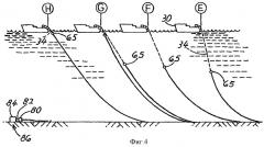 Установка трубопровода, уложенного по цепной линии, с плавучей системы нефтедобычи (патент 2362081)