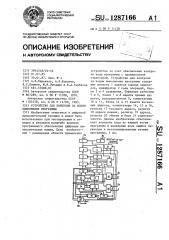 Устройство для контроля за ходом выполнения программы (патент 1287166)