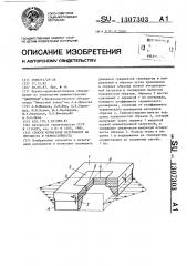 Способ испытания материалов на прочность и термостойкость (патент 1307303)