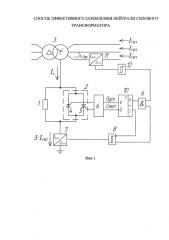Способ эффективного заземления нейтрали силового трансформатора (патент 2586326)