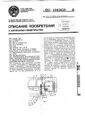 Устройство для управления воздухом в системе охлаждения и у приводного двигателя самоходной сельскохозяйственной машины (патент 1042658)