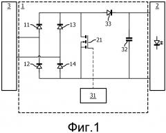 Задающая схема между флуоресцентным балластом и сид (патент 2632183)