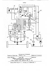 Гидравлический рулевой привод шарнирно-сочлененного транспортного средства с передними управляемыми колесами (патент 918157)