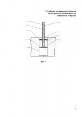Устройство для нанесения покрытия на внутреннюю цилиндрическую поверхность отверстия (патент 2633923)