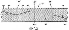 Пневматическая шина с одним прерывистым слоем каркаса (варианты) (патент 2410243)