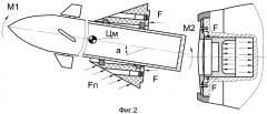 Способ отделения разгонного двигателя бикалиберной ракеты и ракета для его реализации (патент 2401413)