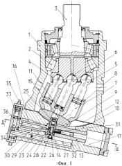 Регулируемая аксиально-поршневая машина (патент 2300017)
