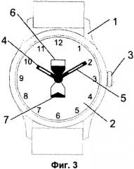 Способ индикации времени анимацией песочных часов и часы с индикацией времени анимацией песочных часов (патент 2537507)