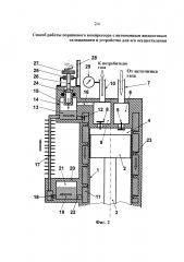 Способ работы поршневого компрессора с автономным жидкостным охлаждением и устройство для его осуществления (патент 2640899)