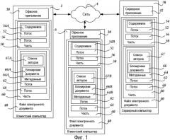 Синхронизация частей файла с использованием серверной модели хранения информации (патент 2554845)