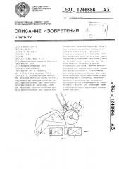 Устройство для нанесения печатных марок на пачки сигарет (патент 1246886)